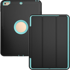 For iPad 9.7 (2018) & iPad 9.7 (2017) 3-fold Magnetic Protective Case with Smart Cover Auto-sleep & Awake Function(Mint Green)