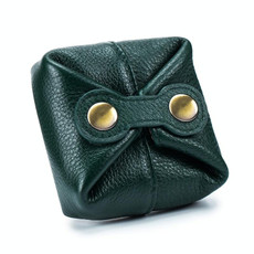 CLD-9955 Soft Leather Mini Coin Purse Lipstick Storage Bag(Ink Green)