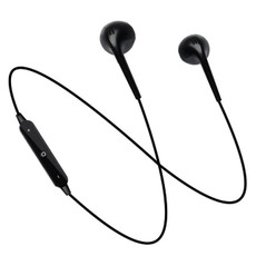 S6 Sport Wireless Bluetooth Earphone for iPhone / Xiaomi / Huawei, with Mic(Black)