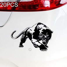 20 PCS Wild Panther Car Body Decal Car Stickers Motorcycle Decorations, Size: 19x12cm(Black)