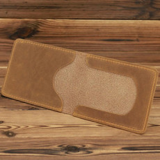 1063 Leather Driving License Holder Retro Wallet(Yellow Brown)