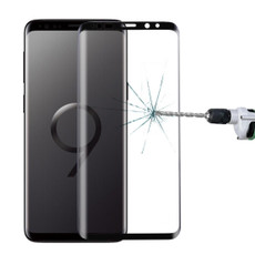 For Galaxy S9 9H Surface Hardness 3D Curved Edge Anti-scratch Full Screen HD Tempered Glass Screen Protector (Black) For Galaxy S9 9H Surface Hardness 3D Curved Edge Anti-scratch Full Screen HD Tempered Glass Screen Protector (Black)