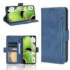 For OPPO Realme GT Neo2 Skin Feel Calf Pattern Horizontal Flip Leather Phone Case with Holder & Card Slots & Photo Frame(Blue) For OPPO Realme GT Neo2 Skin Feel Calf Pattern Horizontal Flip Leather Phone Case with Holder & Card Slots & Photo Frame(Blue)