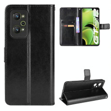For OPPO Realme GT Neo2 Crazy Horse Texture Horizontal Flip Phone Leather Case with Holder & Card Slots & Lanyard(Black) For OPPO Realme GT Neo2 Crazy Horse Texture Horizontal Flip Phone Leather Case with Holder & Card Slots & Lanyard(Black)