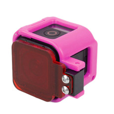 TMC Low-profile Frame Mount with Filter for GoPro HERO5 Session /HERO4 Session /HERO Session(Pink)