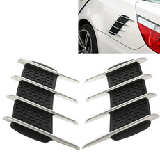 2 PCS Hood Side Shark Gill Simulation Air Flow Vent Fender Sticker for Car Decoration, Size: 22cm x 20cm x 2cm 2 PCS Hood Side Shark Gill Simulation Air Flow Vent Fender Sticker for Car Decoration, Size: 22cm x 20cm x 2cm