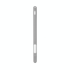 Two-hole Solid Color Silicone Stylus Protective Case For Apple Pencil 2(Grey)