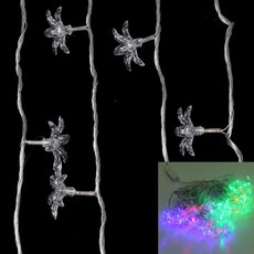 7m Flower Pendants Pendants Decoration String Lights, 30-LED Multi-Colored Light  (AC 12-240V / EU Plug)(Transparent)