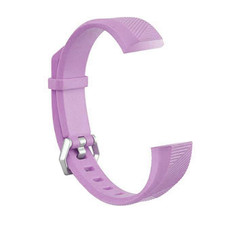 Children Silicone Twilled Watch Band for FITBIT ACE(Light Purple)