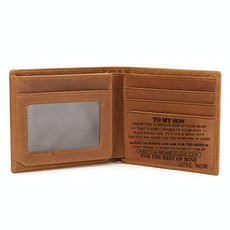 6003 Men Gift Crazy Horse Leather Lettering Laser Mark Wallet(VE2104) 6003 Men Gift Crazy Horse Leather Lettering Laser Mark Wallet(VE2104)