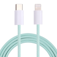 20W PD USB-C / Type-C to 8 Pin Data Cable, Cable Length: 1m(Green)