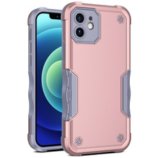 For iPhone 12 Non-slip Armor Phone Case(Rose Gold)
