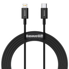 Baseus Superior Series CATLYS-C01 PD 20W USB-C / Type-C to 8 Pin Interface Fast Charging Data Cable, Cable Length: 2m(Black)