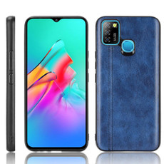 For Infinix Smart 5 Shockproof Sewing Cow Pattern Skin PC + PU + TPU Case(Blue) For Infinix Smart 5 Shockproof Sewing Cow Pattern Skin PC + PU + TPU Case(Blue)