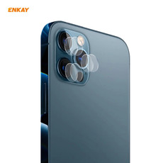 2 Set For iPhone 12 Pro / 12 Pro Max ENKAY Hat-Prince 0.2mm 9H 2.15D Round Edge Rear Camera Lens Tempered Glass Film 3pcs/Set