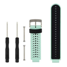 Two-colour Silicone Sport Watch Band for Garmin Forerunner 230 / 235 / 620 / 630 / 735XT(Black+green)