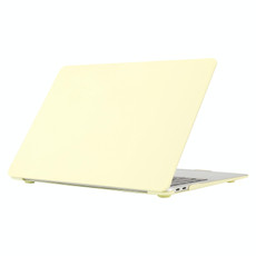 Cream Style Laptop Plastic Protective Case For MacBook Pro 14.2 inch A2442 2021(Cream Yellow)