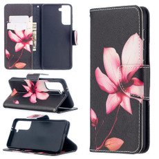 For Samsung Galaxy S30 Colored Drawing Pattern Horizontal Flip Leather Case with Holder & Card Slots & Wallet(Lotus)