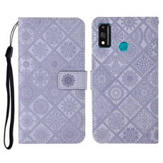 For Huawei Honor 9X Lite Ethnic Style Embossed Pattern Horizontal Flip Leather Case with Holder & Card Slots & Wallet & Lanyard(Purple) For Huawei Honor 9X Lite Ethnic Style Embossed Pattern Horizontal Flip Leather Case with Holder & Card Slots & Wallet & Lanyard(Purple)