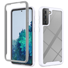 For Samsung Galaxy S21 Plus 5G Starry Sky Solid Color Series Shockproof PC + TPU Protective Case(White) For Samsung Galaxy S21 Plus 5G Starry Sky Solid Color Series Shockproof PC + TPU Protective Case(White)