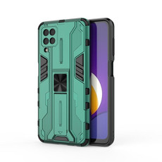 For Samsung Galaxy M12 Supersonic PC + TPU Shock-proof Protective Case with Holder(Green) For Samsung Galaxy M12 Supersonic PC + TPU Shock-proof Protective Case with Holder(Green)