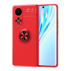 For Honor 50 Metal Ring Holder 360 Degree Rotating TPU Case(Red+Red)