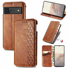 For Google Pixel 6 Cubic Grid Pressed Horizontal Flip Magnetic Leather Case with Holder & Card Slots & Wallet(Brown) For Google Pixel 6 Cubic Grid Pressed Horizontal Flip Magnetic Leather Case with Holder & Card Slots & Wallet(Brown)
