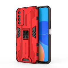 For Honor Play 5T Pro Supersonic PC + TPU Shock-proof Protective Case with Holder(Red) For Honor Play 5T Pro Supersonic PC + TPU Shock-proof Protective Case with Holder(Red)