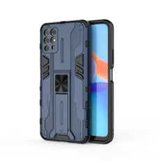 For Honor Play 5T Youth Supersonic PC + TPU Shock-proof Phone Case with Holder(Blue) For Honor Play 5T Youth Supersonic PC + TPU Shock-proof Phone Case with Holder(Blue)