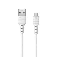REMAX RC-179m  2.4A Micro USB High Elastic TPE Fast Charging Data Cable, Length: 1m(White)