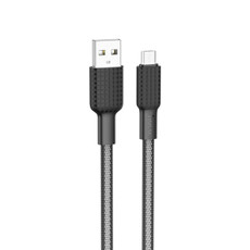 hoco X69 Micro USB Jaeger Charging Data Cable, Length: 1m(Black White)