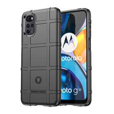 For Motorola Moto G22 Full Coverage Shockproof TPU Case(Black)