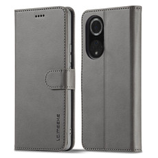 For Honor 50 / nova 9 LC.IMEEKE Calf Texture Leather Phone Case(Grey) For Honor 50 / nova 9 LC.IMEEKE Calf Texture Leather Phone Case(Grey)