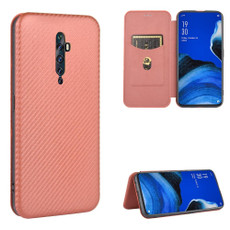 For OPPO Reno2 Z / F Carbon Fiber Texture Horizontal Flip TPU + PC + PU Leather Case with Card Slot(Brown) For OPPO Reno2 Z / F Carbon Fiber Texture Horizontal Flip TPU + PC + PU Leather Case with Card Slot(Brown)