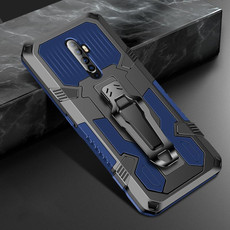 For OPPO Reno2 F Machine Armor Warrior Shockproof PC + TPU Protective Case(Blue) For OPPO Reno2 F Machine Armor Warrior Shockproof PC + TPU Protective Case(Blue)