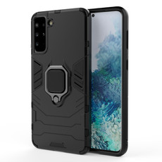 For Samsung Galaxy S30+ PC + TPU Shockproof Protective Case with Magnetic Ring Holder(Black)