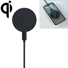 JJT-963 15W QI Standard Round Magsafe Wireless Fast Charge Charger(Black)