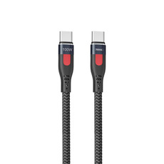 REMAX RC-187c Lesu Pro 1m PD100W Type-C to USB-C / Type-C Aluminum Alloy Braid Fast Charging Data Cable (Black)