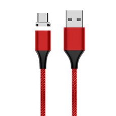M11 5A USB to USB-C / Type-C Nylon Braided Magnetic Data Cable, Cable Length: 1m (Red)
