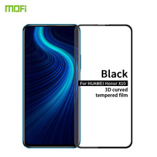 For Huawei Honor X10 MOFI 9H 3D Explosion-proof Curved Screen Tempered Glass Film(Black)