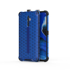 For Oppo Reno2 Z Shockproof Honeycomb PC + TPU Case(Blue) For Oppo Reno2 Z Shockproof Honeycomb PC + TPU Case(Blue)