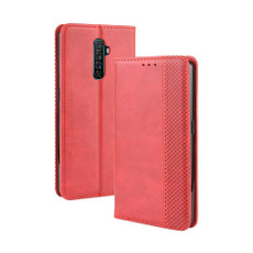 For Oppo Reno Ace Magnetic Buckle Retro Crazy Horse Texture Horizontal Flip Leather Case with Holder & Card Slots & Photo Frame(Red) For Oppo Reno Ace Magnetic Buckle Retro Crazy Horse Texture Horizontal Flip Leather Case with Holder & Card Slots & Photo Frame(Red)