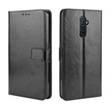 For Oppo Reno Ace Retro Crazy Horse Texture Horizontal Flip Leather Case with Holder & Card Slots & Photo Frame(Black) For Oppo Reno Ace Retro Crazy Horse Texture Horizontal Flip Leather Case with Holder & Card Slots & Photo Frame(Black)