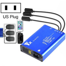 For DJI MAVIC Pro Aluminum Alloy 5 in 1 Hub Intelligent Battery Controller Charger, Plug Type:US Plug