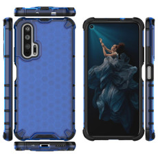 For Huawei Honor 20 Pro  Shockproof Honeycomb PC + TPU Case(Blue)