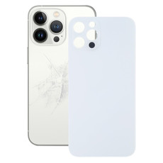 Easy Replacement Big Camera Hole Glass Back Battery Cover for iPhone 13 Pro Max(White)