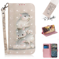 For Nokia 2.4 3D Colored Drawing Horizontal Flip Leather Case with Holder & Card Slots & Wallet & Lanyard(Squirrels) For Nokia 2.4 3D Colored Drawing Horizontal Flip Leather Case with Holder & Card Slots & Wallet & Lanyard(Squirrels)
