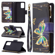For Samsung Galaxy A72 5G / 4G Colored Drawing Pattern Zipper Horizontal Flip Leather Case with Holder & Card Slots & Wallet(Big Butterfly)