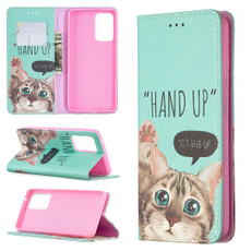 For Samsung Galaxy A52 5G/ 4G Colored Drawing Pattern Invisible Magnetic Horizontal Flip PU Leather Case with Holder & Card Slots & Wallet(Cat)