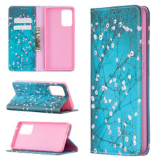 For Samsung Galaxy A72 5G / 4G Colored Drawing Pattern Invisible Magnetic Horizontal Flip PU Leather Case with Holder & Card Slots & Wallet(Plum Blossom)